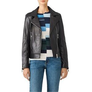 DOMA Black Biker Leather Jacket